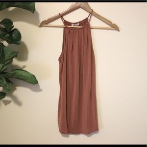 XS Green Envelope Brand Tank In Rust